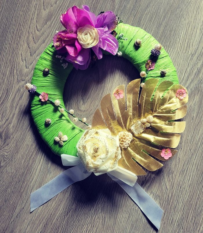 Couronne de Fleurs verte