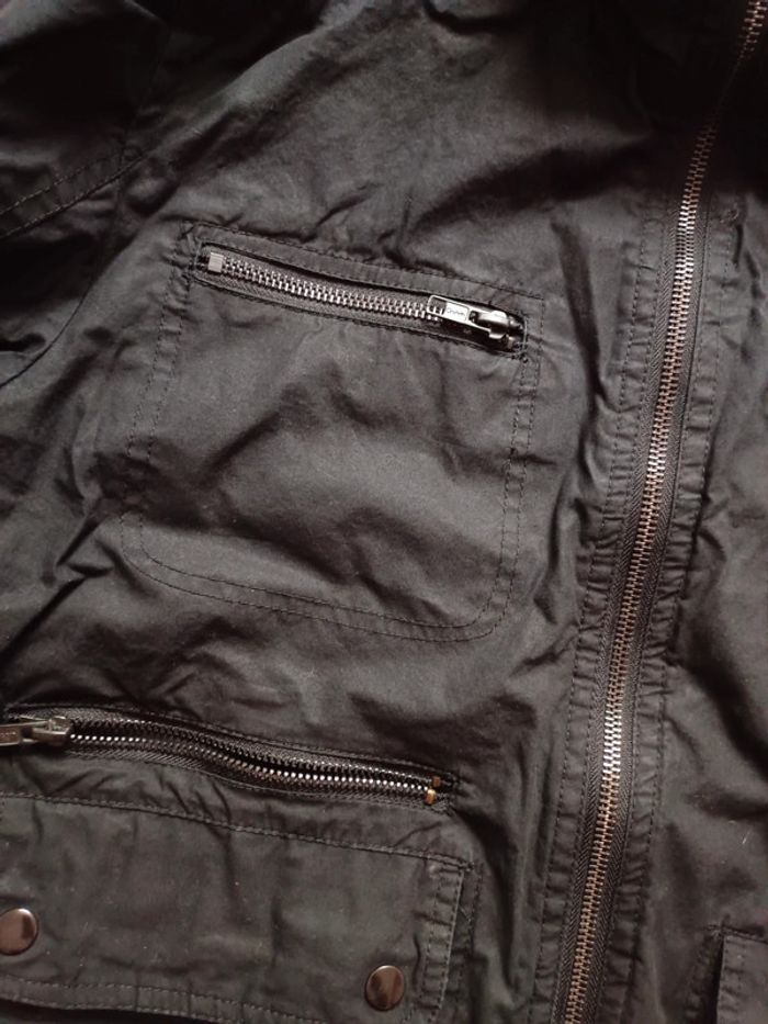 Veste noir homme S h&m multipoches capuche - photo numéro 4