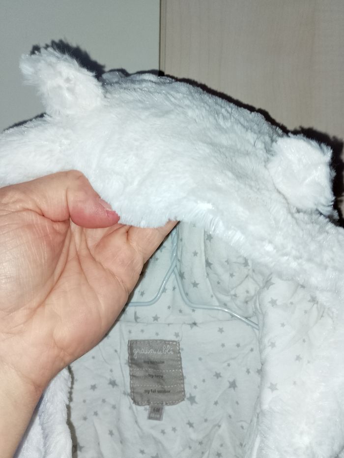 Manteau grain de blé 6 mois avec gants intégrée - photo numéro 7