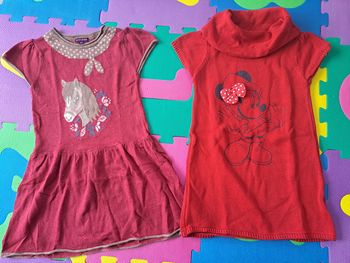 Lot de 2 robes-pulls à manches courtes 4 ans