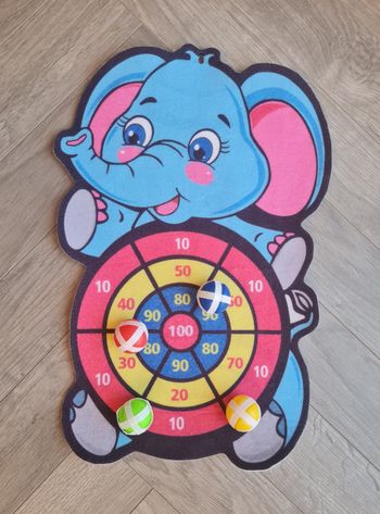 Jeu de lancer de balles scratchs Éléphant Coloré - Neuf