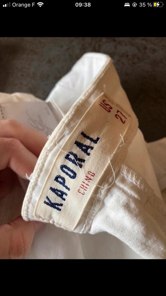 Jean skinny taille basse blanc kaporal - photo numéro 4