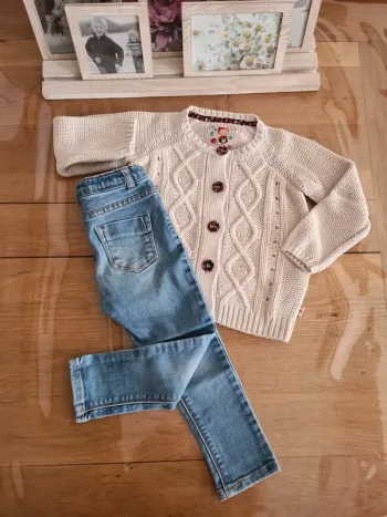 Ensemble gilet et jean 3ans