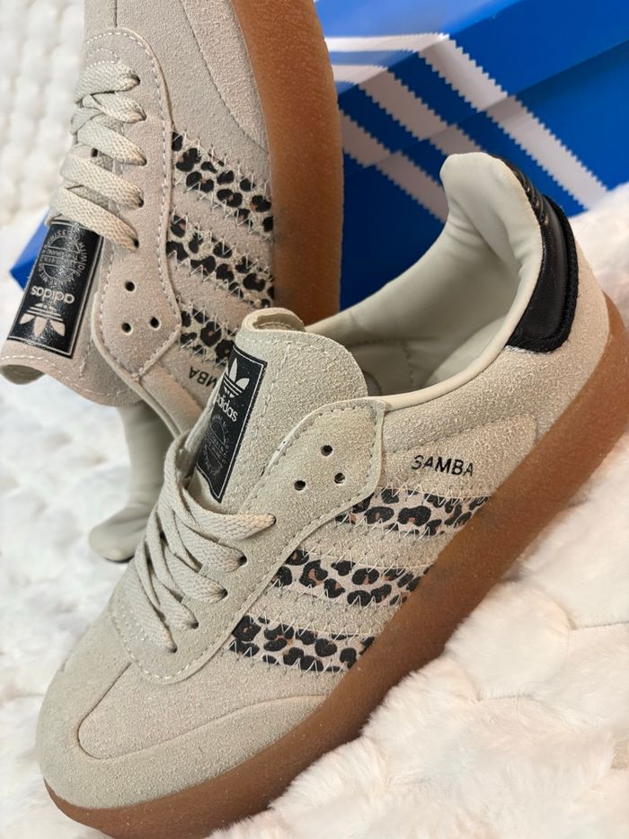 adidas Sambae imprimé léopard écru - photo numéro 2