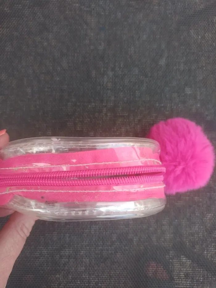 Pochette Paillettes avec Porte clé Pompon - photo numéro 6