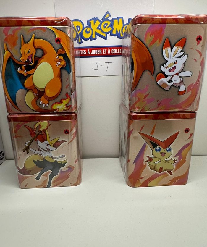 Tin Cube Pokémon Feu dracaufeu NEUVE Sous Blister Octobre 2022