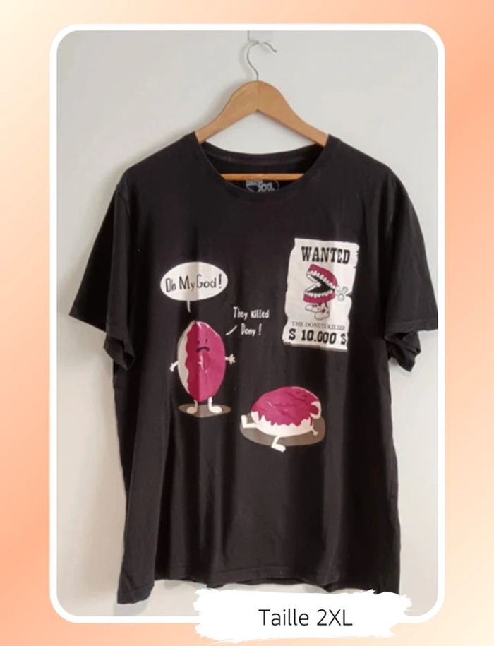 T shirt humoristique avec donuts