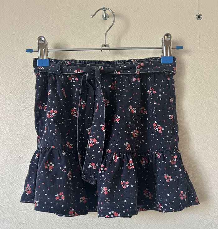jupe volantée motif fleuri - photo numéro 1