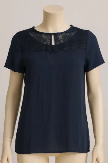 Blouse bleu marine La Ptite Étoile - Taille 2 (équiv. M)