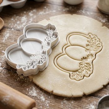 Emporte-pièce 3 Œufs de Pâques Fleuris - Découpoir Sablés et Pâte à Sucre