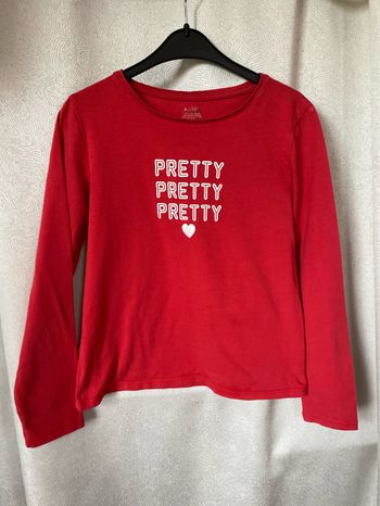 T-shirt rouge Pretty 10 ans Kiabi
