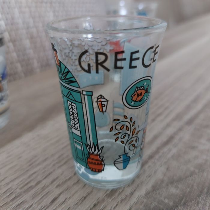 Lot 4 verres shooter Grece Crete - photo numéro 3