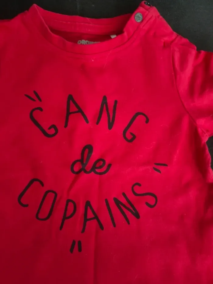 T-shirt manches longues garçon 9 mois orchestra - photo numéro 2