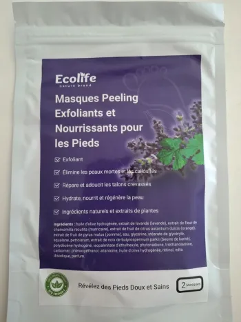 Masque exfoliant pour les pieds