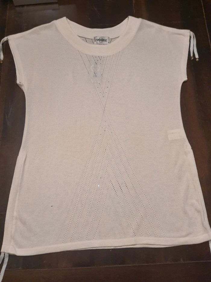 Blouse crème Tagore Elene neuf taille L 40 - photo numéro 20