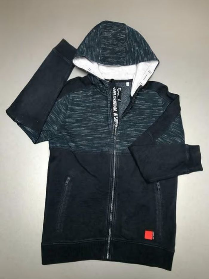 Gilet zippé bleu à capuche Skate Nation C&A - Taille 158/164