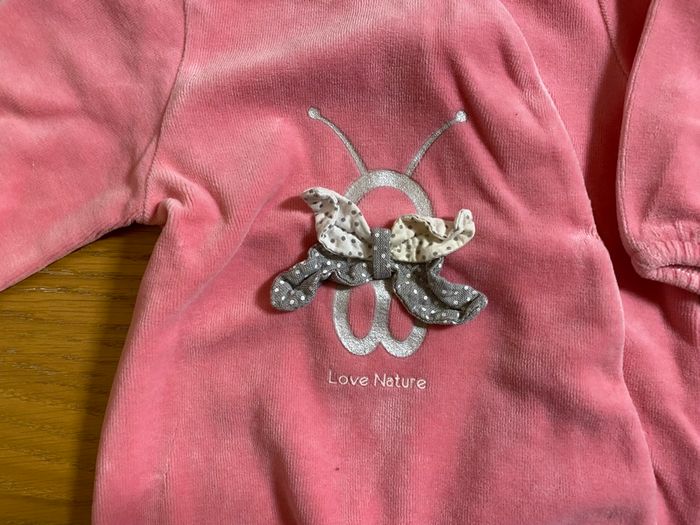 Obaïbi Pyjama Grenouillère rose/gris Taille 3 mois - photo numéro 4