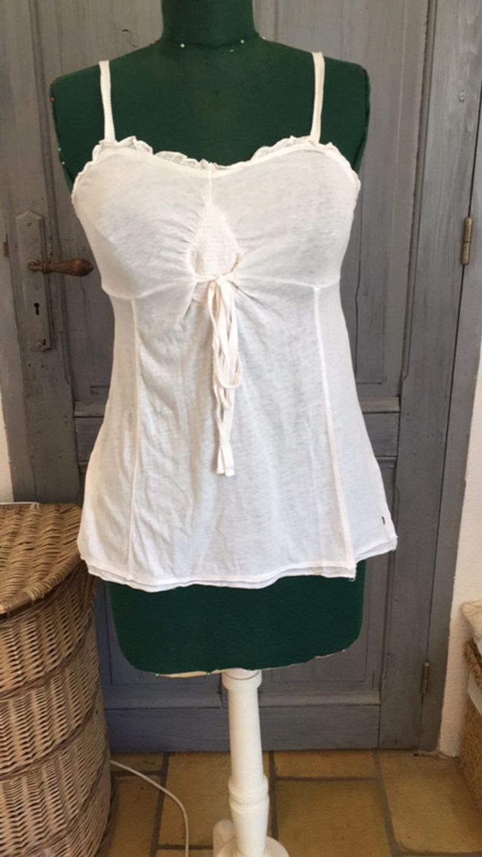 Petit top à bretelles blanc