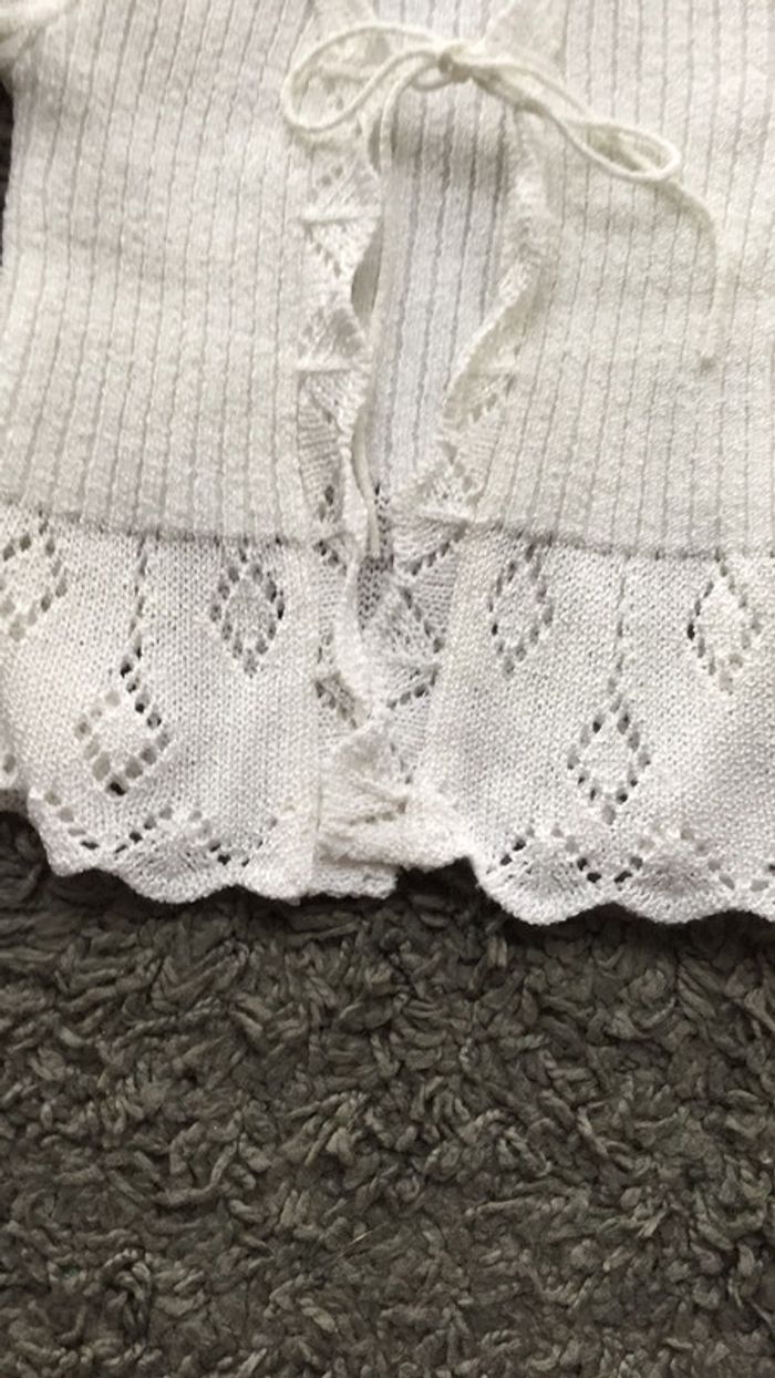 Gilet blanc 5 ans Vynil Fraise - photo numéro 3