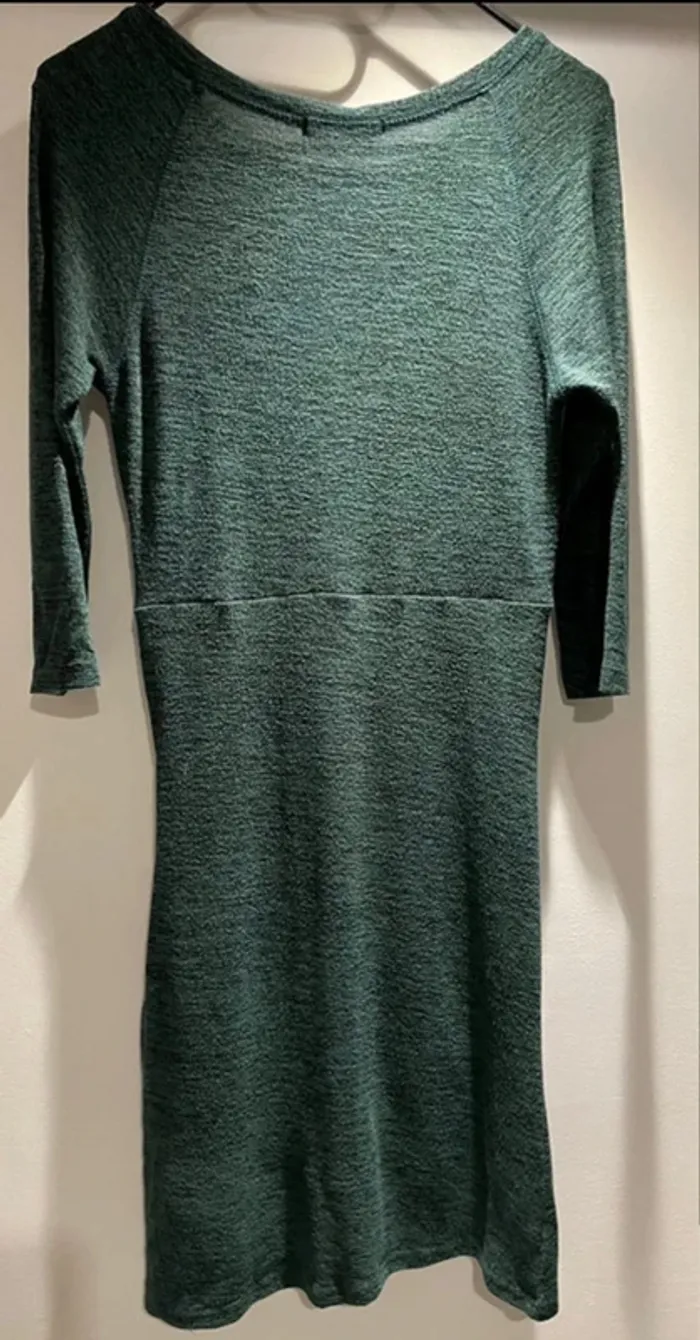 Robe verte manches 3/4 Enzoria Paris TU - photo numéro 2