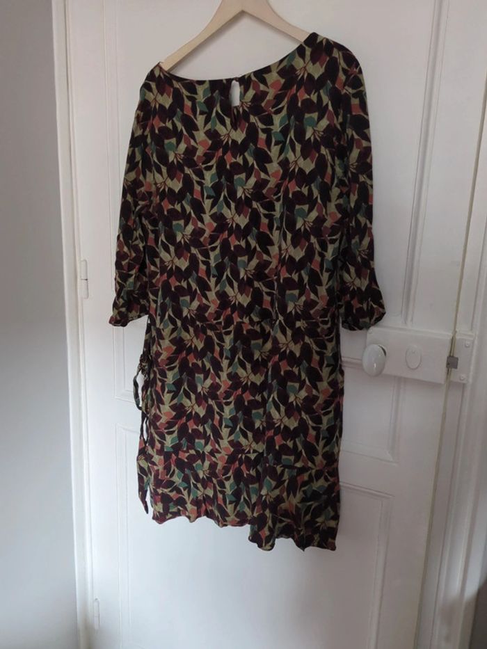 Robe voodoo feuille bordeau violet végétal 44 - photo numéro 5