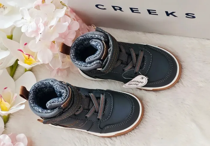 Chaussures Montantes Baskets Sneakers Sneakers Élastique Enfilage Facile Creeks T22 - photo numéro 3