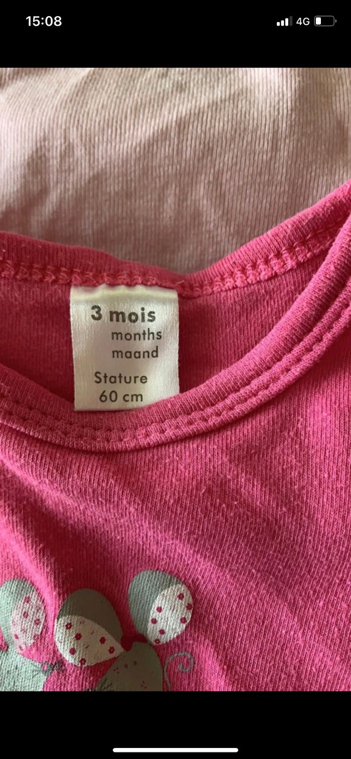 Lots de 3 bodies 3 mois - photo numéro 2