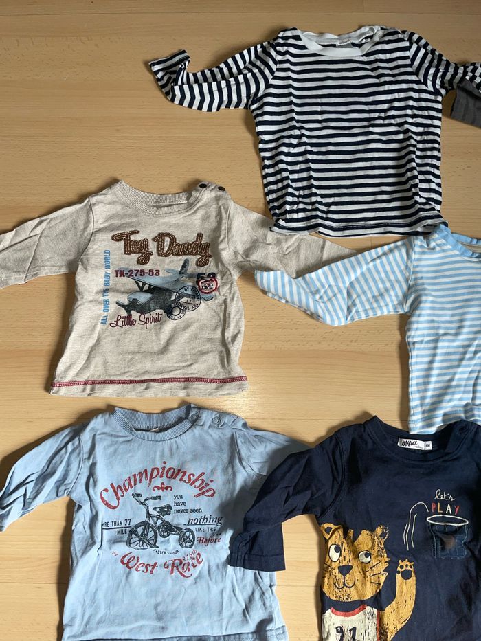 Lot de 7 t shirts manches longues taille 6 mois - photo numéro 2