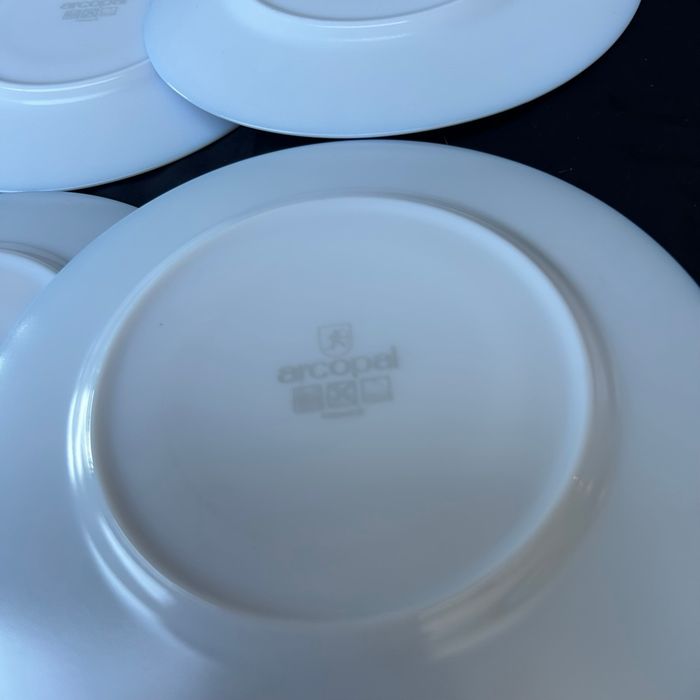 6 assiettes à dessert Arcopal Primeur Marc Palluy - photo numéro 5