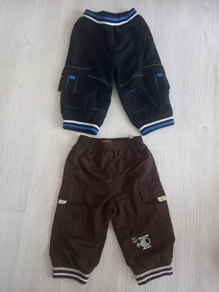 Lot de 2 pantalons 12 mois