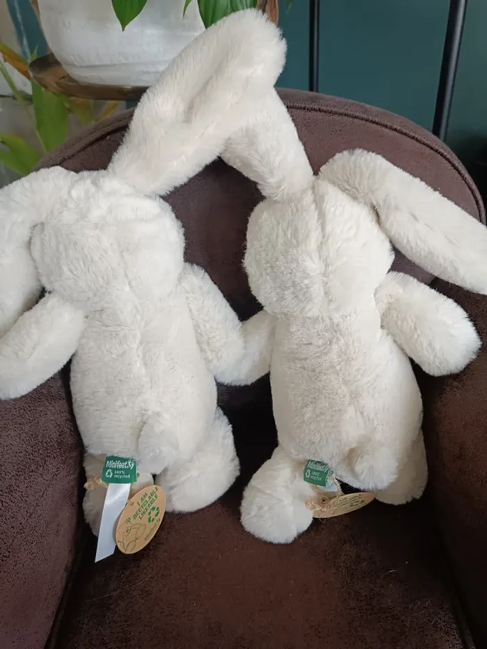 Peluche lapin 100% en matière recyclé - photo numéro 4