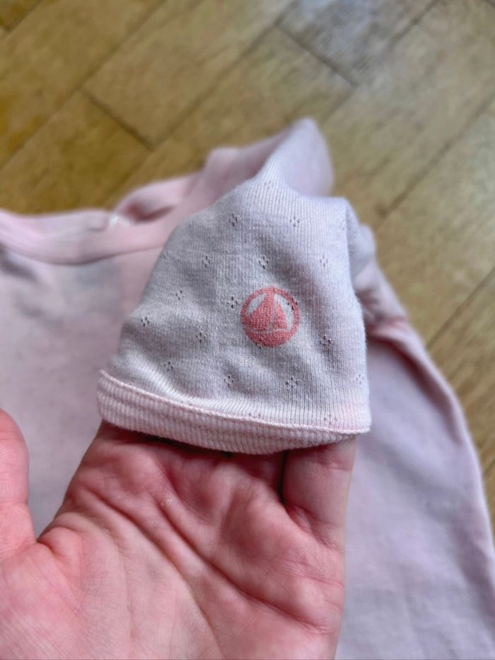 lot neuf | gigoteuse 0-6m + pyjama 3m - Petit BATEAU rose pale 🌸 - photo numéro 8