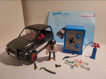 Voiture et cambrioleur de coffre fort Playmobil 4059