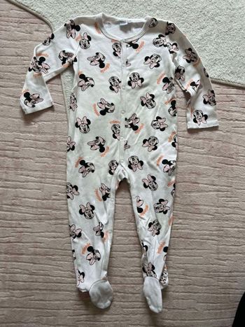 Pyjama fin blanc Minnie Disney 24 mois