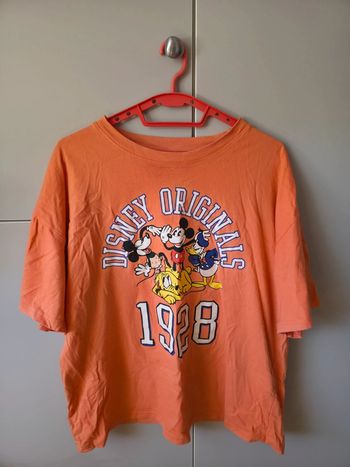 Tee shirt mickey friends corail