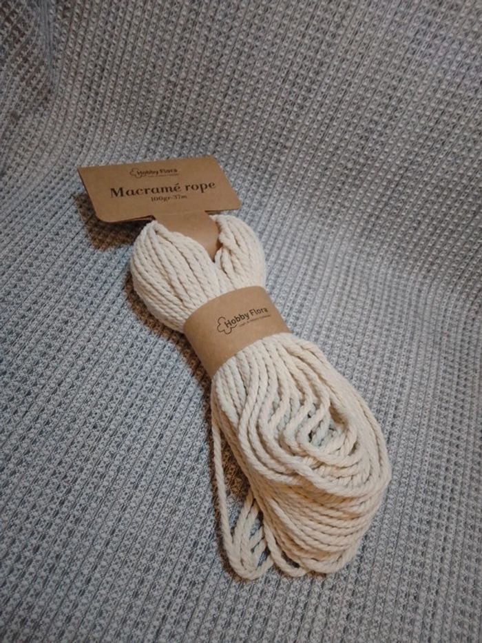 Corde de macramé coton - Hobby Flora - photo numéro 4