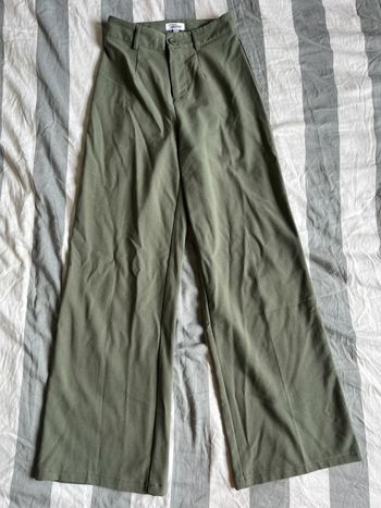 pantalon wide leg kaki jennyfer