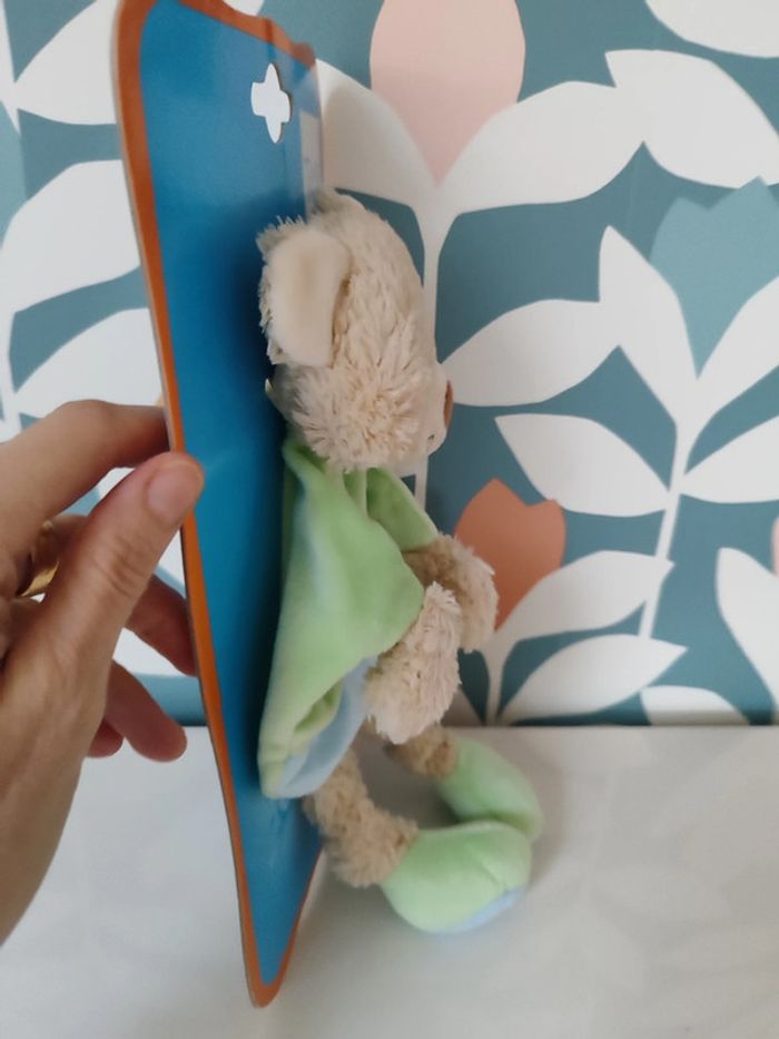 Doudou plat ourson ours nounours tex - photo numéro 4