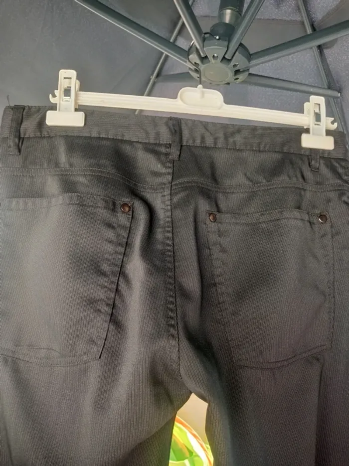 Pantalon de costume gris à rayures homme - photo numéro 6