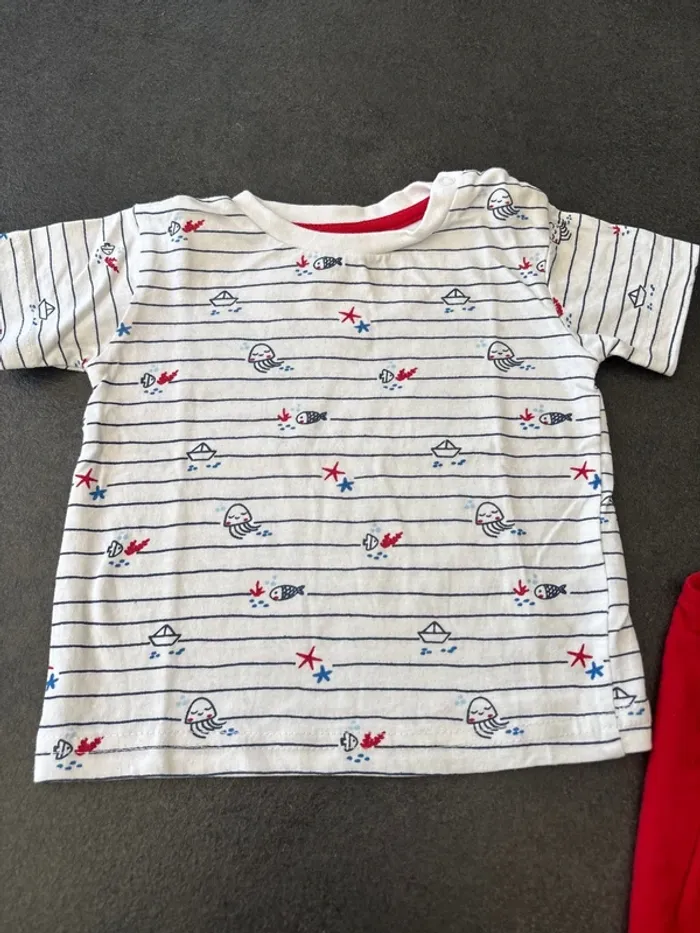 Ensemble salopette / tee-shirt - photo numéro 2
