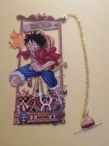 Marque page One Piece Luffy en métal