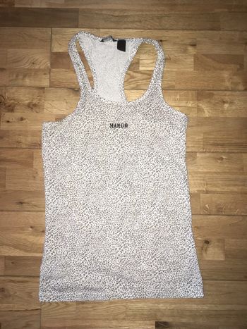 Joli top moucheté mango M bon état