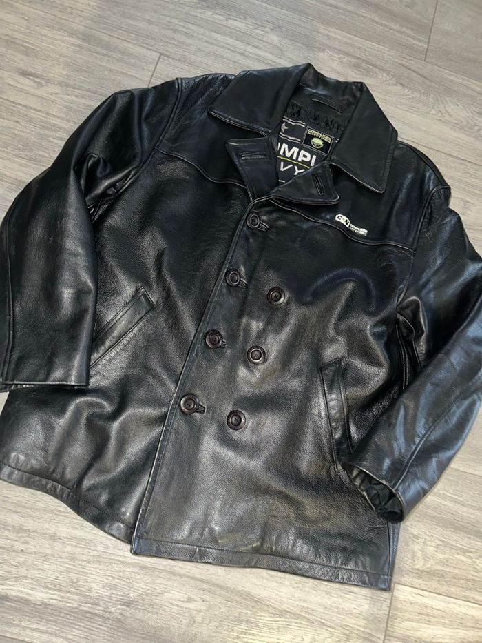 Veste caban en cuir noir Complices TL - photo numéro 6