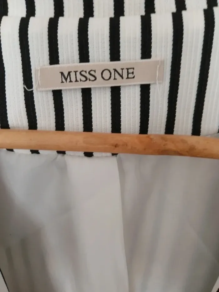 Veste marinière miss one 36 rayée - photo numéro 3