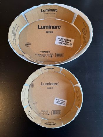 2 plat à four luminarc