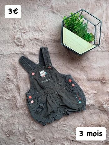 Salopette 🎀 3 mois