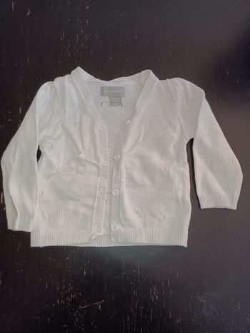 Gilet blanc fille