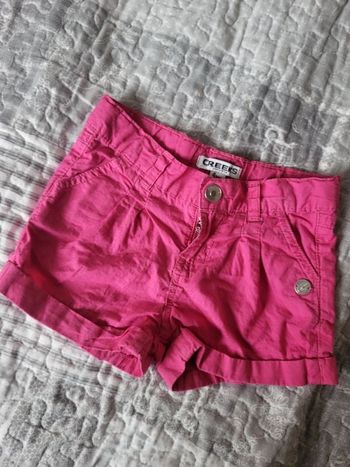 Short d'été rose 4 ans