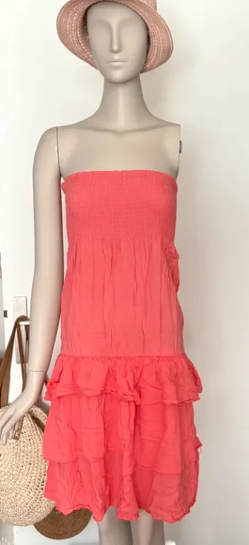 Robe bustier corail NEUVE