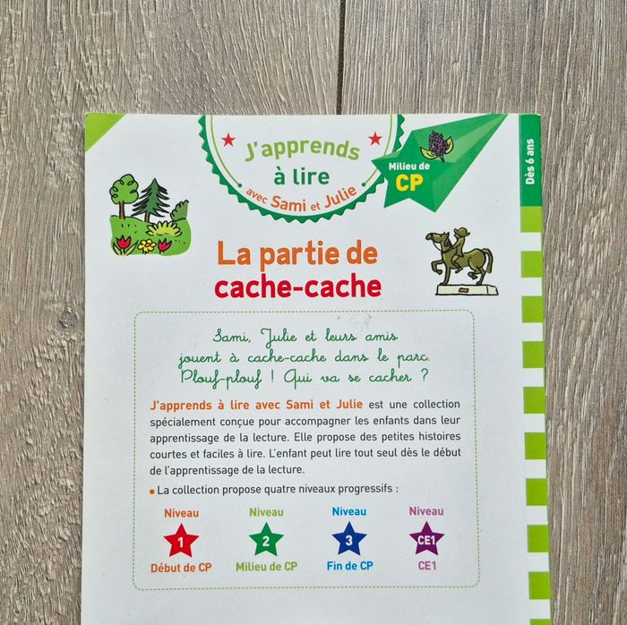 Livre " J'apprends à lire " La partie de cache-cache. Milieu Cp. Edition hachette - photo numéro 3